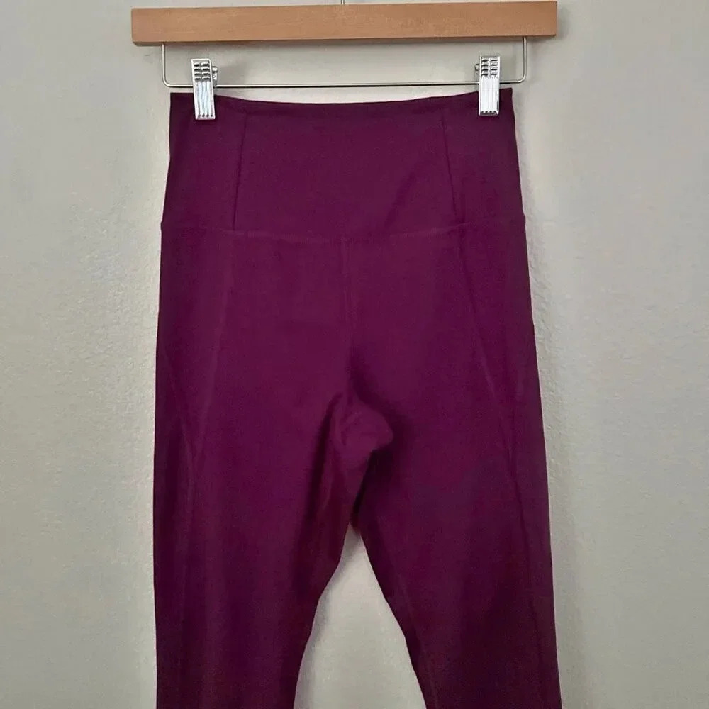 GIRLFRIEND COLLECTIVE | Plum Purple Compressive High Rise Leggings | Size Small - Picture 3 of 8